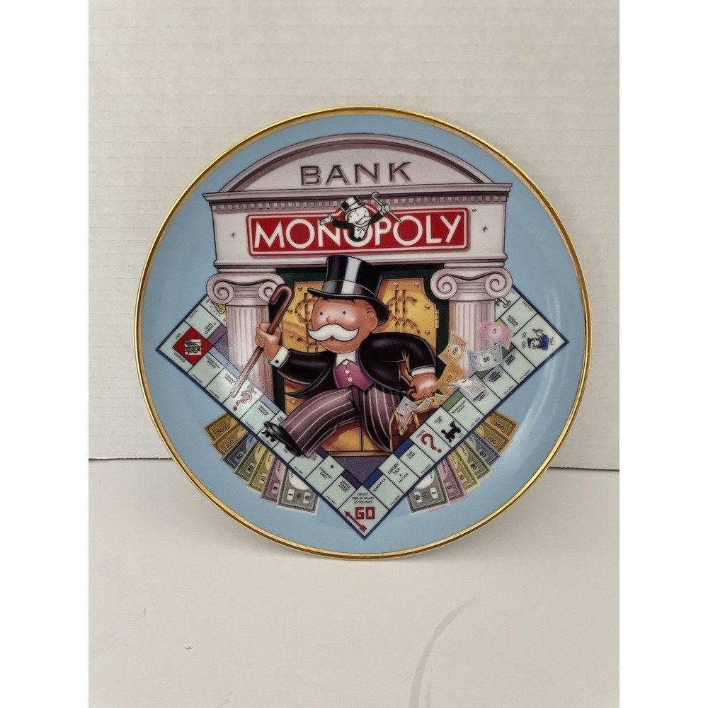 Franklin Mint Heirloom Monopoly Porcelain Limited Edition Collector‎ Plate 8.25"
